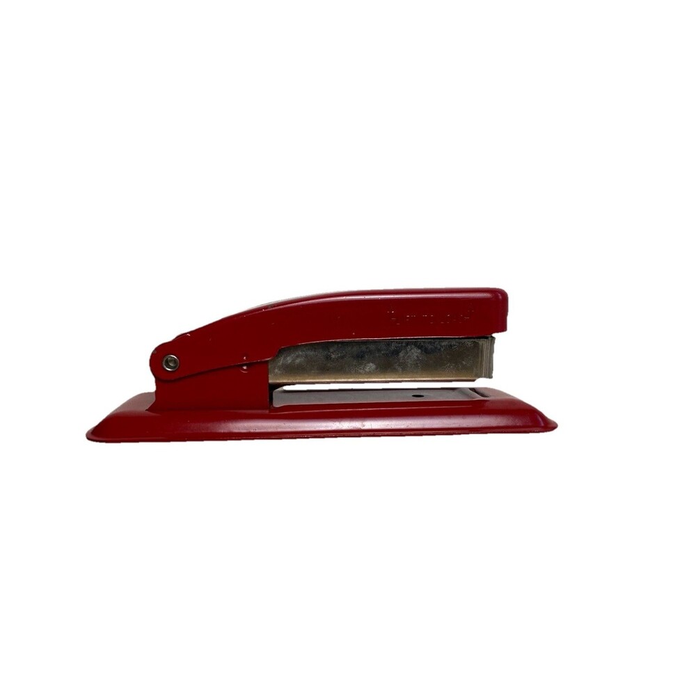 Vintage Swingline CUB Red Metal Stapler 5.25" – Classic Desk Decor Display Piece